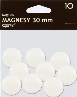Image de Aimant 30Mm blanc 10 pcs Grand
