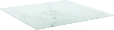 Obrázok produktu pre vidaXL Stolová doska biela 60x60 cm 6 mm tvrdené sklo mramorového vzhľadu