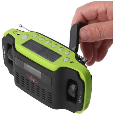 Produktbild von Solar-Dynamo-Koffer-Radio mit LED-Taschenlampe, keine Batterien erforderlich