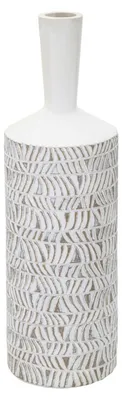 Obrázok produktu pre Váza z bielej živice Nairobi, priemer 15 cm, výška 49,5 cm