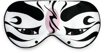 Imagen del producto de Mascarilla para dormir de seda, suave y ajustable, de color