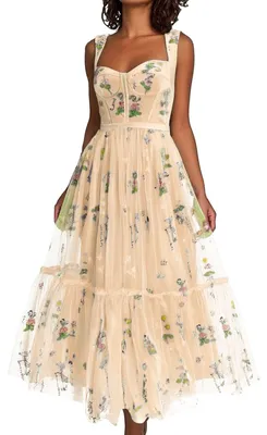Produktbild von Sommerliches Maxikleid mit Blumenmuster und Ärmeln
