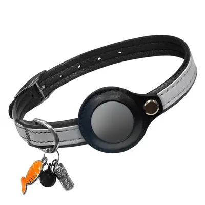 Produktbild von Vulpes Goods Katzenhalsband, Apple Airtag Halsband für Katzen, Kratzerfest und wasserdicht, Mit 3x Zubehör, 22-34.2 CM, Einheitsgröße