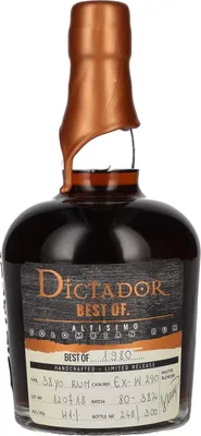 Image de Dictador BEST OF 1980 ALTISIMO Colombian Rum Limited Release 41% Vol. 0,7l