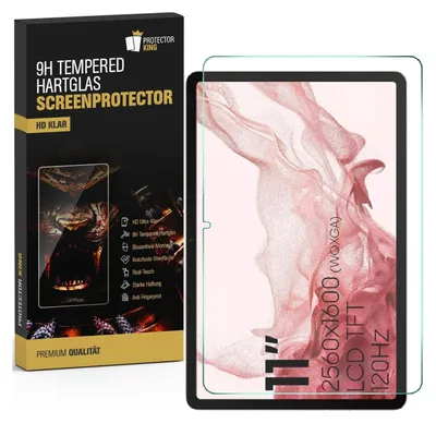 Produktbild von 2x 9H Panzerhartglas für Samsung Galaxy Tab S9 FE  3D KLAR Displayschutz Echtes Tempered Panzerglas Panzerglasfolie Schutzglas Panzerfolie Schutzfolie Displayglas Glasfolie