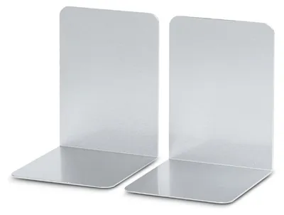 Image de MAUL Serre-livres aluminium 12 x 12 x 17.5 cm argent