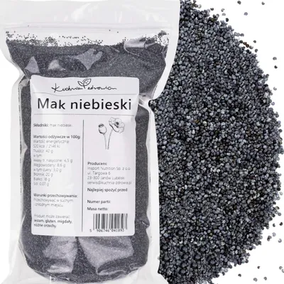 Produktbild von Blauer Mohn 500g Mohnsamen für Kuchen Gebäck Backen Dessert Küche