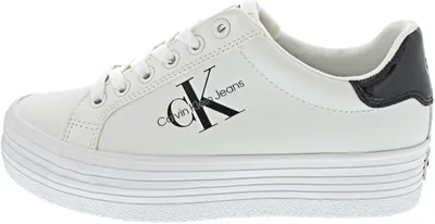 Produktbild von Calvin Klein Bold Vulc Flatf Lace LTH YW0YW0139301W (38/bright white-black)