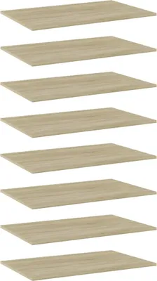 Produktbild von Bücherregal-Bretter 8 Stk. Sonoma-Eiche 80x50x1,5 cm , Bücherregale Design 2024