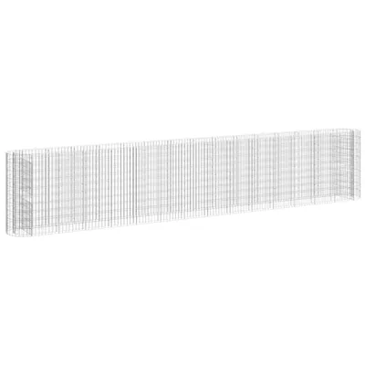 Immagine prodotto di vidaXL Gabbione letto rialzato Ferro zincato 540x50x100 cm