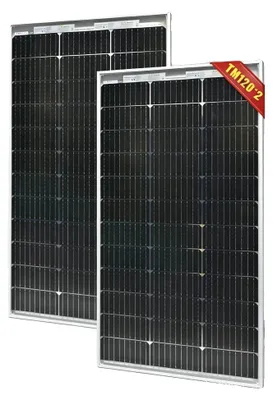 Immagine prodotto di Pannello solare, alta efficienza, design resistente, 2 pannelli da 120 W