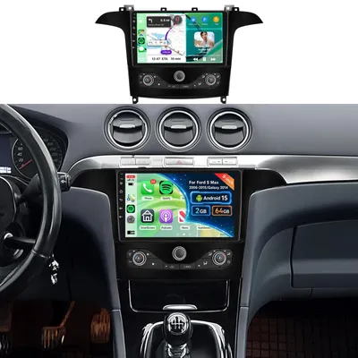 Obrázok produktu pre Android 15 autorádio 2+64G, určené pre modely Ford S-Max (2006-2015) a Galaxy (2014)