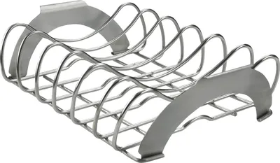 Produktbild von Napoleon Braten- und Rippenständer Edelstahl schwarz Modell 70009 für Grills