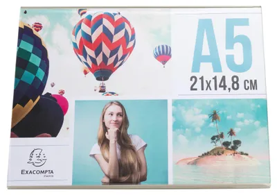 Produktbild von Exacompta 30x Tischaufsteller A5, horizontal, 214x76x150 mm - Kristall - 85059D