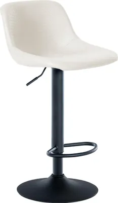 Produktbild von CLP Barhocker Loft mit Rückenlehne und 360 drehbar creme Material Kunstleder