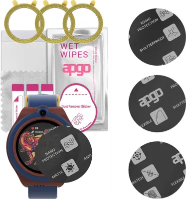 Produktbild von apgo 3 Stück Schutzglas, Matt, kompatibel mit Bemi Linko Smartwatch, Hybrid 8H, Ersatz für Hartglas, Displayschutzglas, Bildschirmschutz, Displayschutz, kratzfest