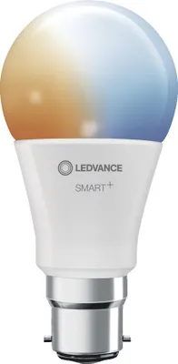 Obrázek produktu pro LEDVANCE Chytrá LED žárovka s technologií WiFi, patice B22d, stmívatelná, možnost změny barvy světla (2700-6500K), nahrazuje 60W žárovky, SMART+ WiFi Classic Tunable White, 1 balení