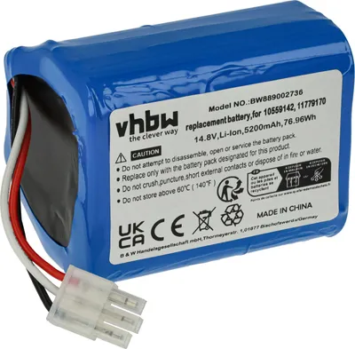 Produktbild von vhbw Akku kompatibel mit Miele Scout RX3, RX2 Saugroboter (5200 mAh, 14,8 V, Li-Ion, ohne Gehäuse)