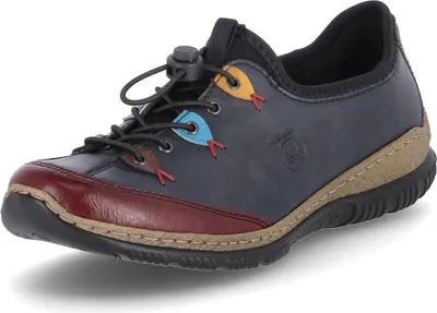 Image de Rieker N3271 Femme Chaussures basses Baskets , Taille:41 EU, Couleur:Bleu