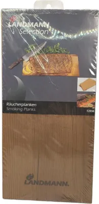 Produktbild von Landmann 2 Grillbretter aus Holz - Maße: 30 x 14 x 9,5 cm; 13956