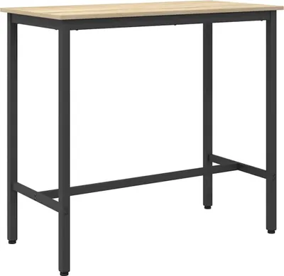 Immagine prodotto di vidaXL Tavolo rovere Sonoma 100 x 50 x 90,5 cm Ingegneri Legno e acciaio