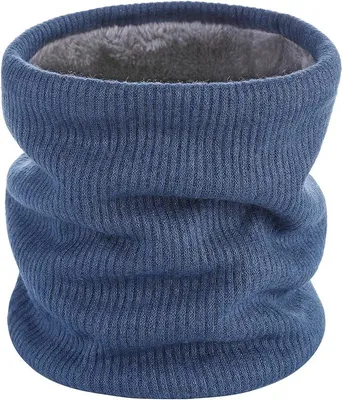 Produktbild von Winter Halsschlauch Herren Damen Warm Gefüttert Strickschal - Schlauchschal Halswärmer Gesichtsschal Fleece Loop Schal Winddichte Gesichtsmaske
