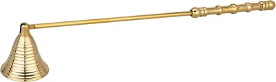 Productafbeelding van Messing – 25 cm, Beweegbare Kop voor Veilig Kaarsen Doven Zonder Rook of Wachsspritzer – Handgemaakt, Decoratief & Functioneel