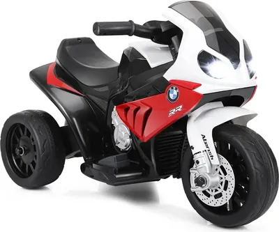 Produktbild von Elektrisches Kinder-Motorrad - Aufsitz-Dreirad - 6 V Akku - Bis 3 km/h - Musik & Scheinwerfer - Rot
