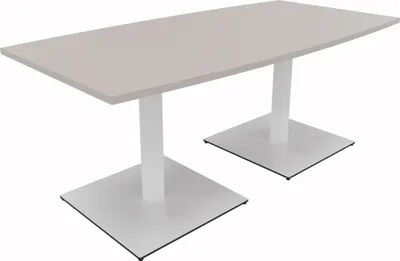 Produktbild von Bespr.ti. Tonneau Tellerfuß Quadrat B1800xT800/900xH720 ws/Lichtgrau