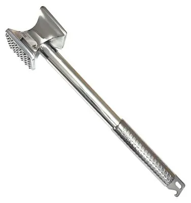 Immagine prodotto di INF Attenditore di carne in acciaio inox 304 - Martello a doppia faccia per bistecche, manzo e maiale