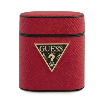 Produktbild von Guess Apple GUACA2VSATMLRE AirPods-Hülle rot/rot Saffiano
