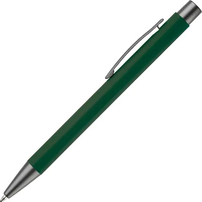 Produktbild von Kugelschreiber / aus Metall / mit Soft-Touch / Farbe: dunkelgrün