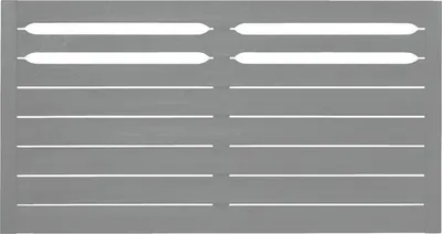 Produktbild von Vorgartenzaun Konsta Ground 180 x 95 cm hellgrau