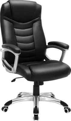 Produktbild von SONGMICS Bürostühl Drehstuhl bis 150kg belastbar ergonomisch höhenverstellbar robust stabil und langlebig schwarz OBG21B