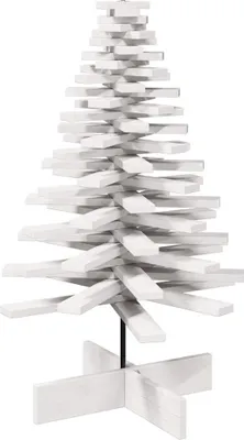 Image de vidaXL Sapin de Noël à décorer Blanc 100 cm Pin massif