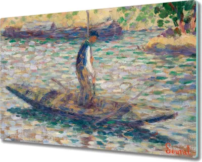 Produktbild von Coloray Schneidebrett Herdabdeckplatte 80x52 cm Kochplattenabdeckung Hackbrett Küchenbrett - Fischer Seurat
