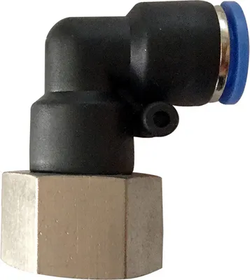 Produktbild von Pneumatik Druckluft 90° Bogen-Steckverschraubung (PLF) Ø 4 mm Gewinde M5