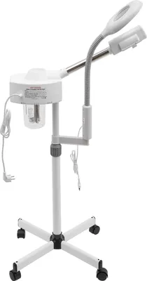 Produktbild von Vapozon Gesichtsdampfer - 2‑in‑1 mit 5x Lupenlampe - Ozon - 800 W Dampfgerät - 25 W Lampe - 8500 K - 45–50 °C