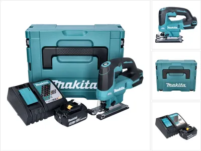 Produktbild von Makita DJV 184 RG1J Akku Pendelhub Stichsäge 18 V Brushless + 1x Akku 6,0 Ah + Ladegerät + Makpac