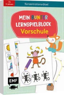 Obrázek produktu pro Mein bunter Lernspielblock - Vorschule: Konzentrationsrätsel