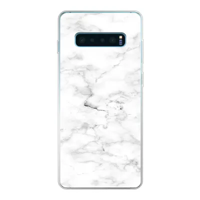 Produktbild von MuchoWow® Handyhülle Schutzhülle Hülle für Samsung Galaxy S10 Lite Marmor - Weiß - Grau Silikon Softcase Handy Hülle - Schutz