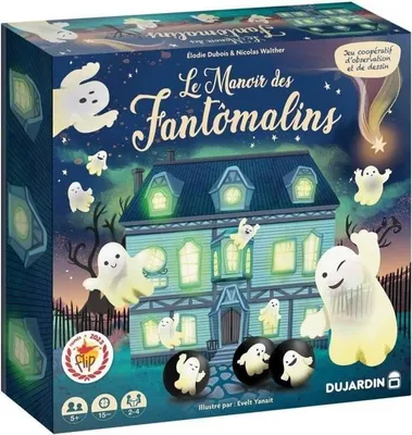 Image de Jeu de société Le manoir des Fantômalins, Jeu coopératif, DUJARDIN, Dès 7 ans