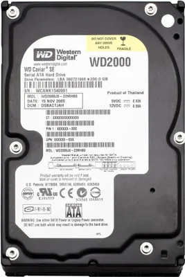 Immagine prodotto di Wd Wd2000js Hard Disk Hdd 3,5" Sata 200gb Disco Rigido Desktop Pc Fisso Dvr Nas