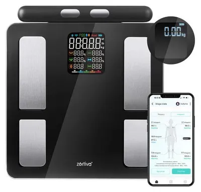Obrázek produktu pro Bluetooth analytická koupelnová váha s měřením BMI a tuku