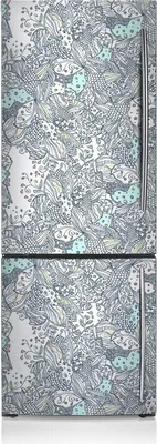 Produktbild von Dekoration Kühlschrank Aufkleber Magnete Küche Kühlschrankmagnete 70x190 cm - Blumen