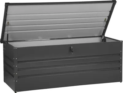 Produktbild von BELIANI Venkovní úložný box tmavě šedý objem 600 L pozinkovaná ocel průmyslový design zahrada