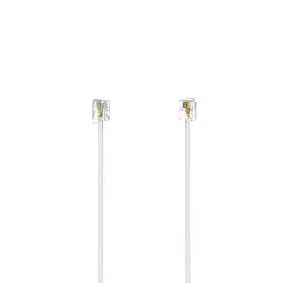 Produktbild von Modularkabel, Stecker 6p4c - Stecker 6p4c, 3 m, Weiß (00201133)