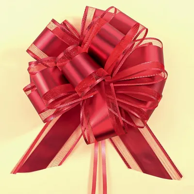 Productafbeelding van Cadeaustrik - 18 cm - 10 stuks - Rood - Voor verpakking en decoratie