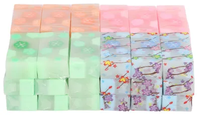 Produktbild von 36 Stück Bleistift-Radiergummi, Fruchtgeschmack, Sakura-Muster, Korrektur, Lernwerkzeuge für Kinder, Studenten, Büro, Schule