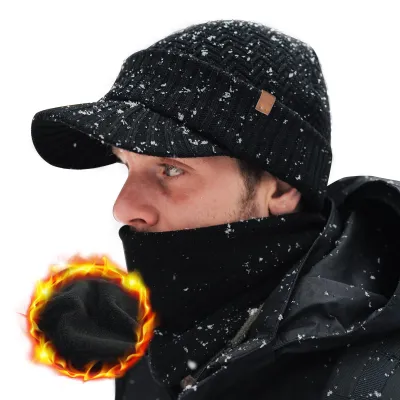 Immagine prodotto di Berretto invernale in Lana con fodera in pile e scaldacollo